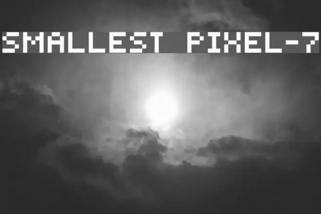 Smallest Pixel-7 Font examples
