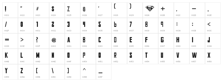 Smallville Solid Character Map