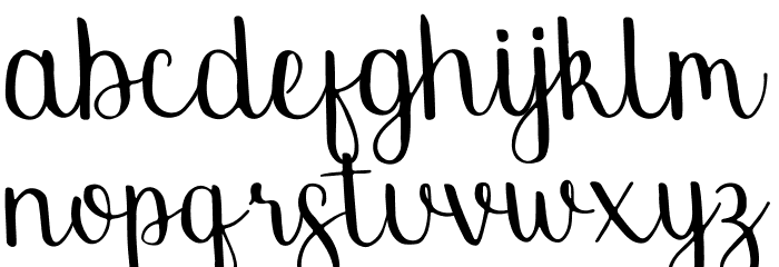 Smally Rose Free Font LOWERCASE