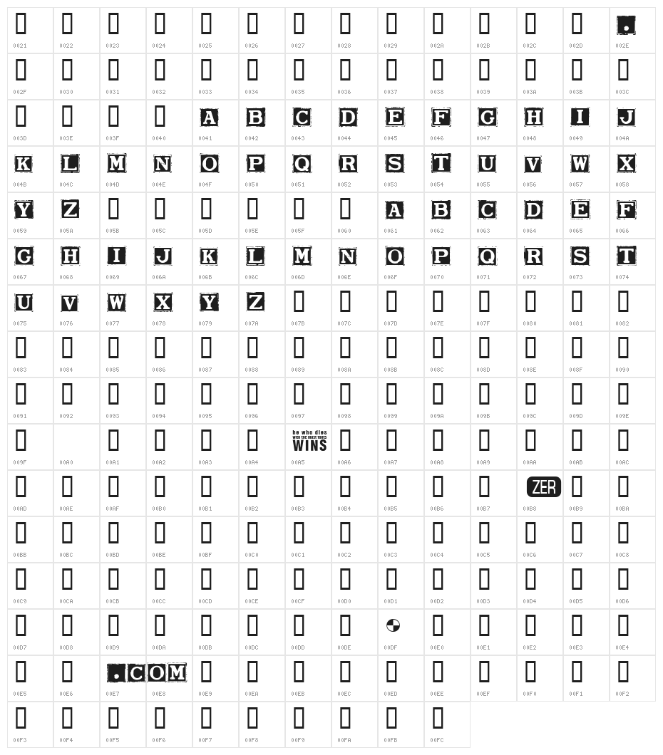 Smargana Dealing Character Map