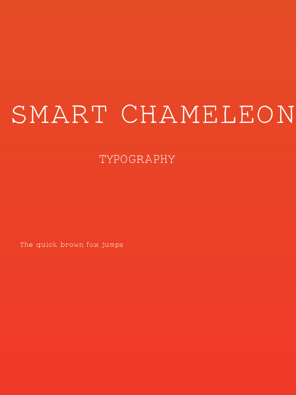 Smart Chameleon Poster