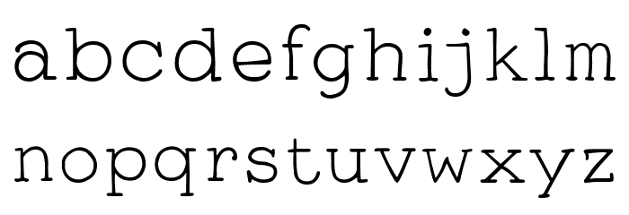 Smart Chameleon Font LOWERCASE