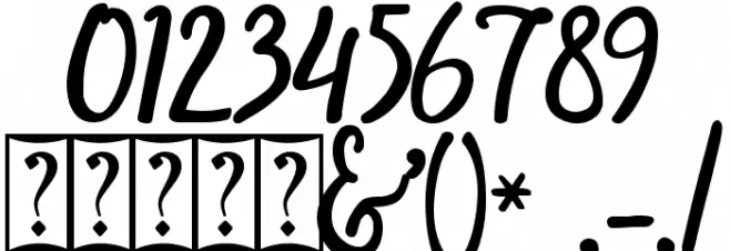 Smart Cherie Font OTHER CHARS