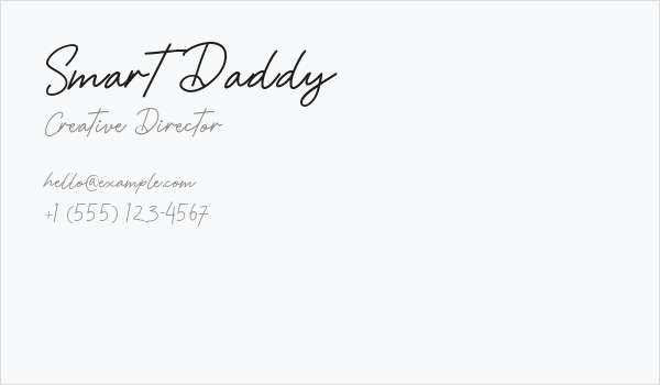 Smart Daddy Business Card