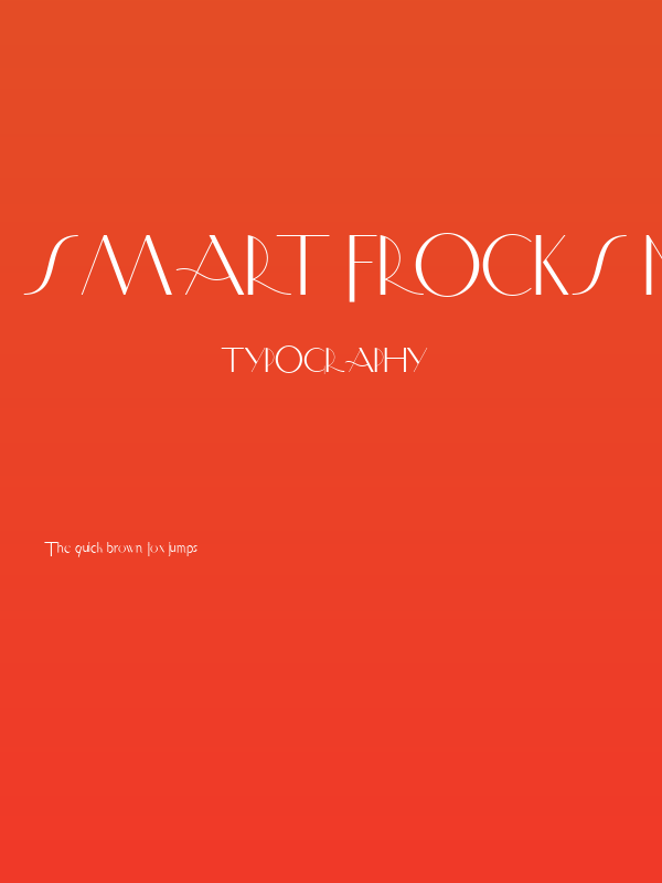 Smart Frocks NF Poster