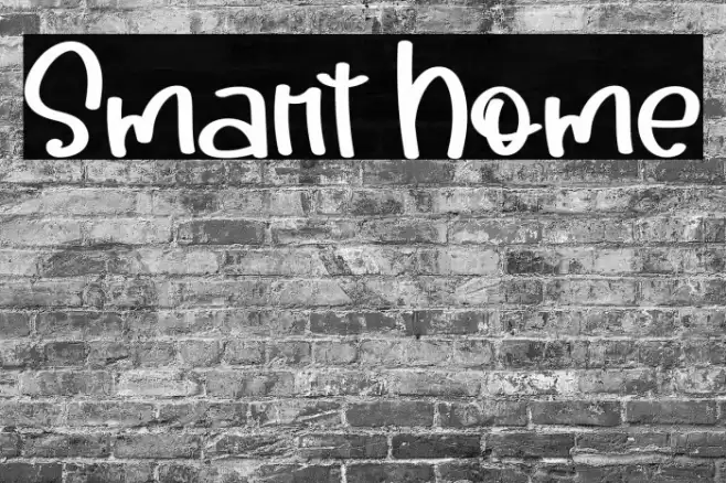 Smart Home Font examples