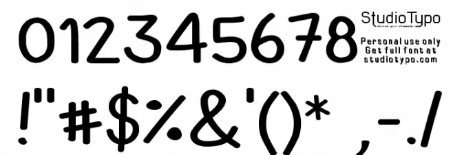 Smart Kid Font OTHER CHARS