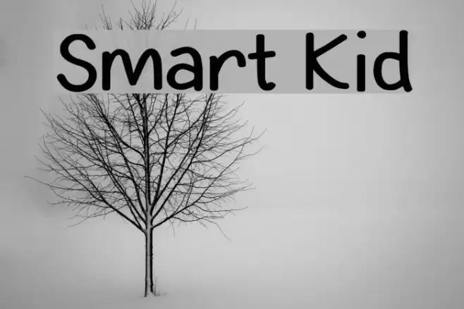 Smart Kid Font examples