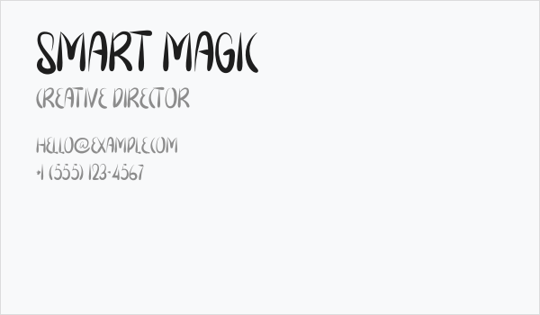 Smart Magic Business Card