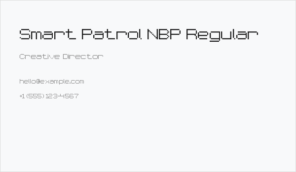 Smart Patrol NBP Regular Business Card