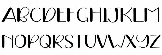 Smart People Font UPPERCASE