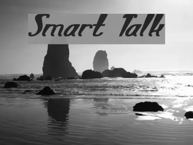 Smart Talk Font examples