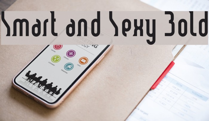 Smart and Sexy Bold Font examples