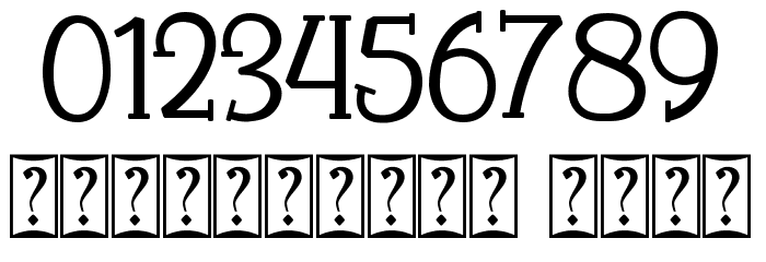 Smart home Display Font OTHER CHARS
