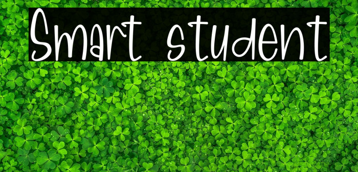Smart student Font examples