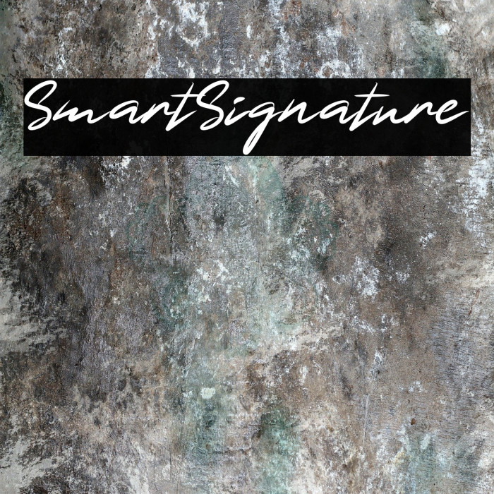 SmartSignature Font examples
