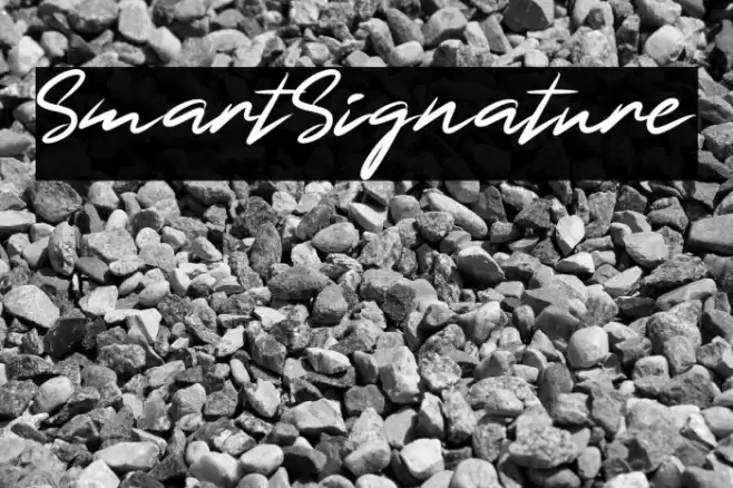 SmartSignature Font examples
