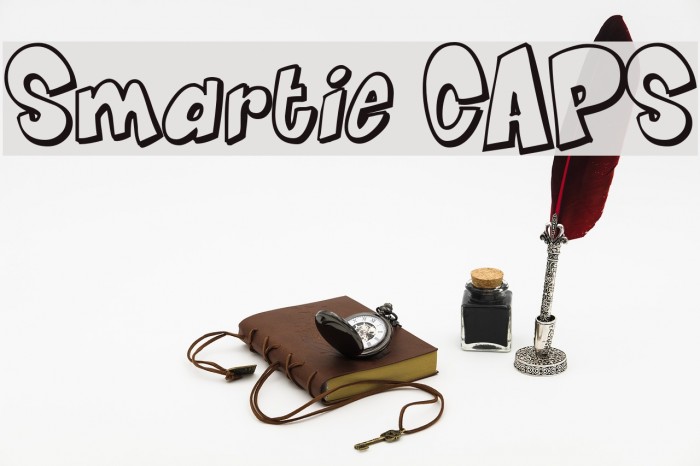Smartie CAPS Font examples