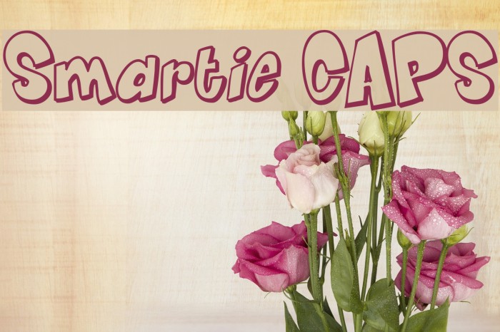 Smartie CAPS Font examples