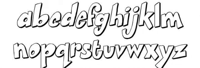 Smartie Шрифта ВЕРХНИЙ