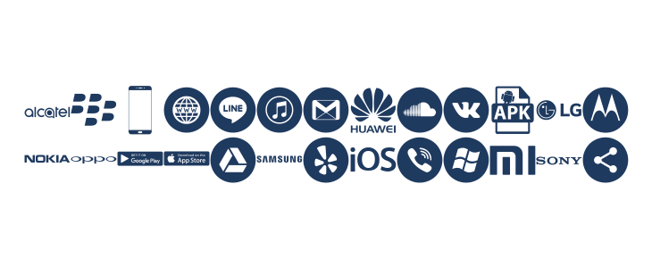 Smartphone Icons Pro Uppercase