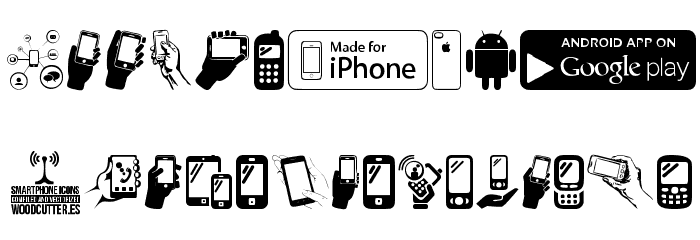Smartphone Icons Font OTHER CHARS