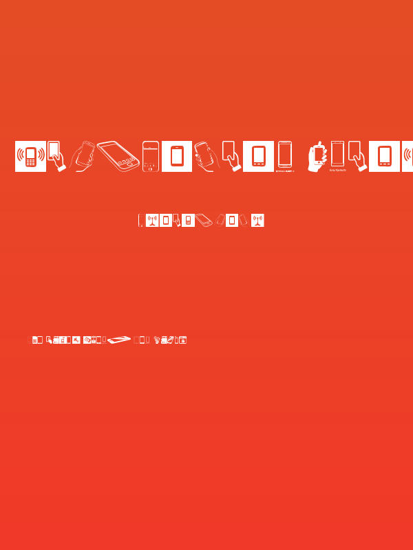 Smartphone Icons Poster