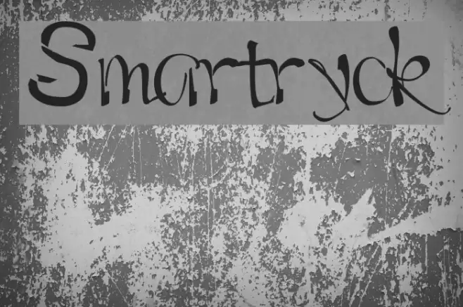 Smartryck Font examples