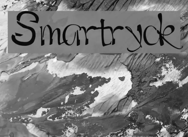 Smartryck Font examples
