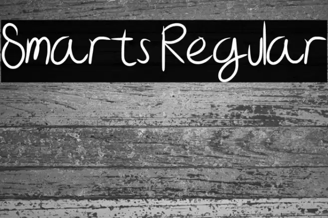 Smarts Regular Font examples