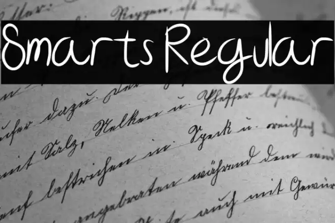 Smarts Regular Font examples