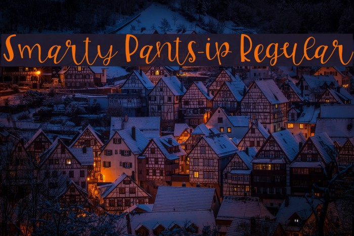 Smarty Pants-ip Regular Font examples