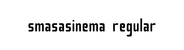 Smasasinema Regular Font