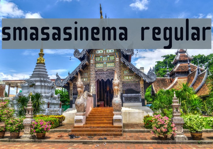 Smasasinema Regular Font examples