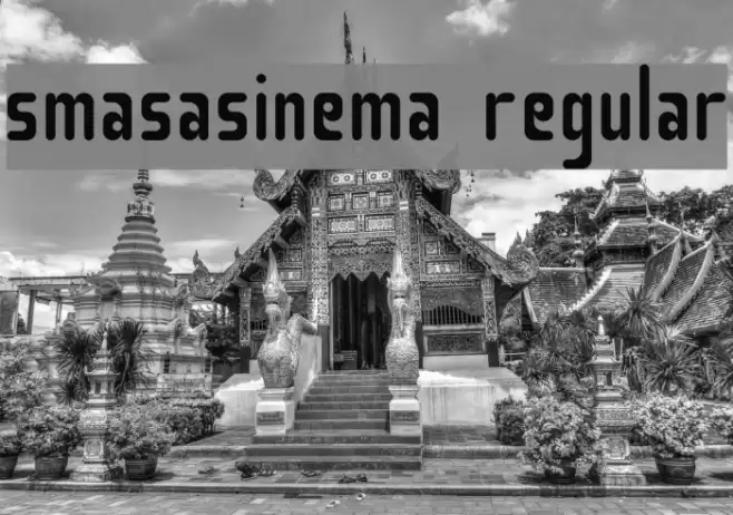 Smasasinema Regular Font examples