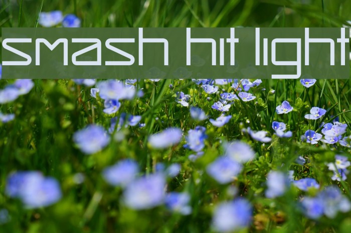 Smash Hit Light Font examples