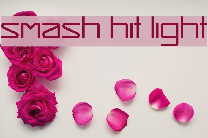 Smash Hit Light Font examples