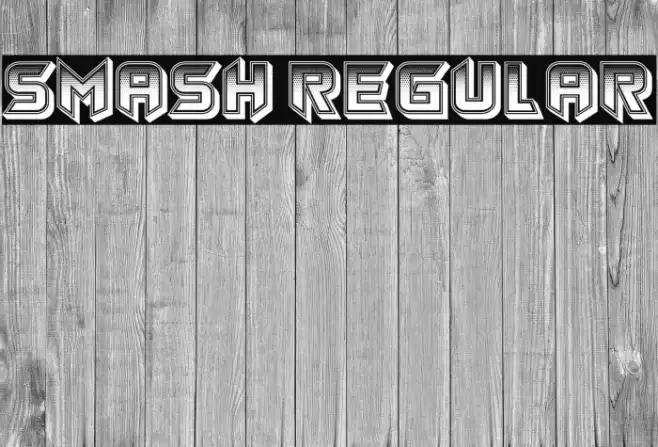 Smash Regular Font examples