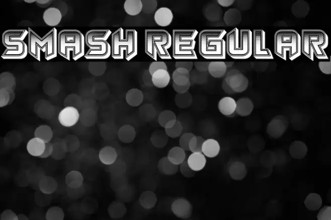 Smash Regular Font examples