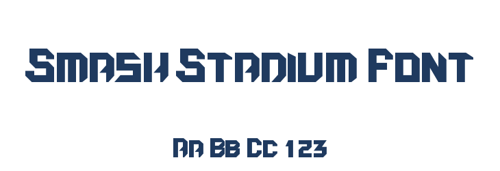 Smash Stadium Font Font Preview