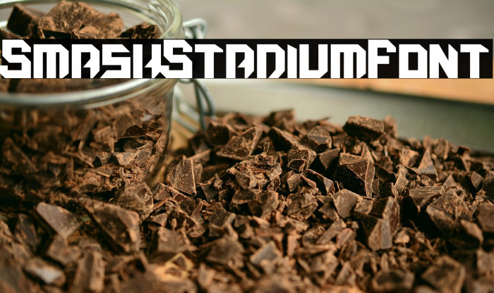 Smash Stadium Font Example 1