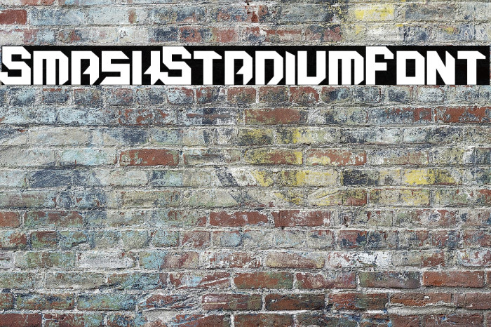 Smash Stadium Font Example 2