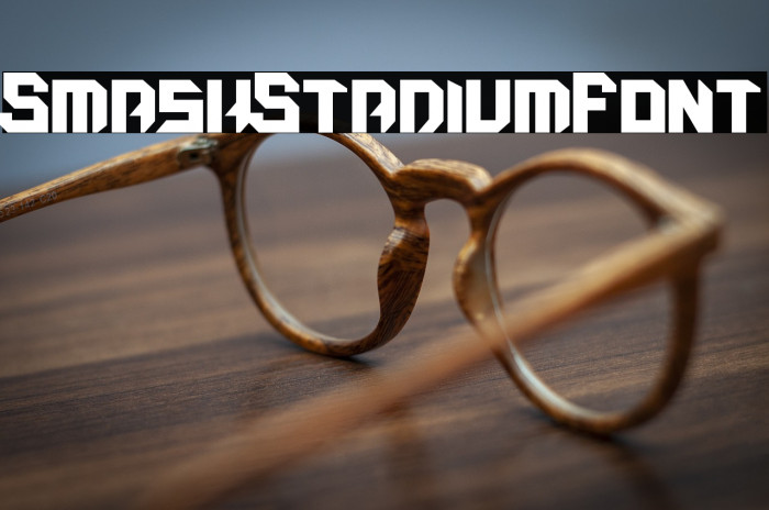 Smash Stadium Font Example 3