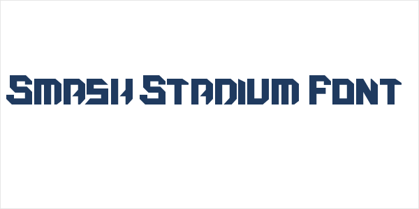 Smash Stadium Font Logo