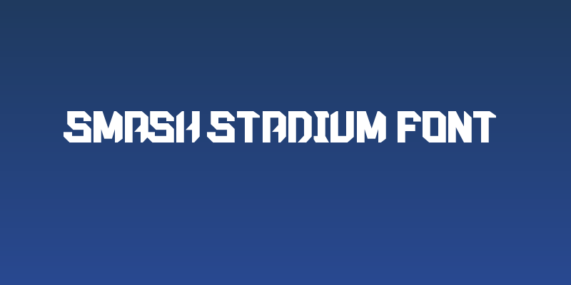 Smash Stadium Font Social Header