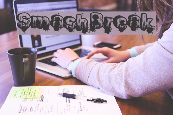 SmashBreak Font examples
