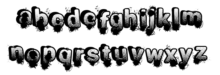 SmashBreak Font LOWERCASE