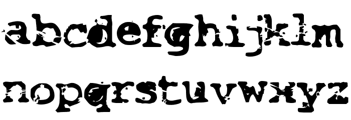 Smash Font LOWERCASE