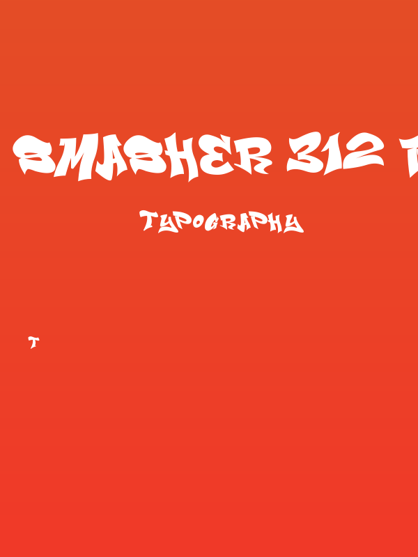 Smasher 312 Black Poster