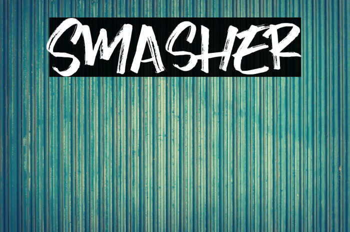 Smasher Font examples